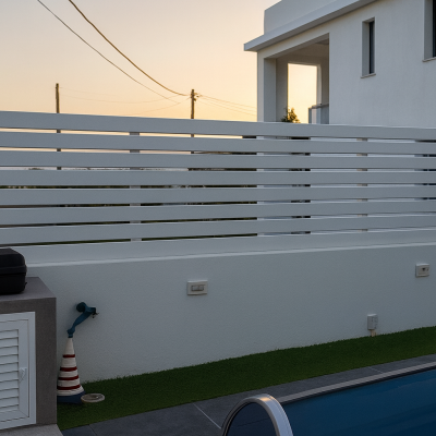 aluminum garage fence paphos ideas
